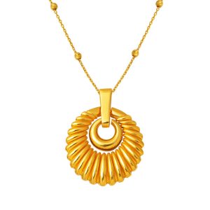 Deniz Kabuğu 22 Karat Gold Necklace