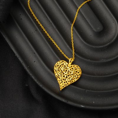 22K Necklace Tree of Life with Heart Gold - 22K - 3.11g - EZ Gold