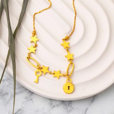 Yıldız Pandora Charmlı Altın Kolye 22 Ayar - 22K - 6.66g - EZ Gold