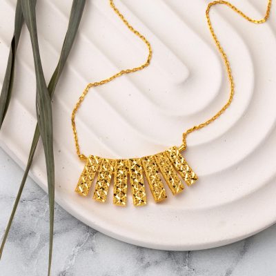 Sarkıt Tasarım 22 Ayar Kadın Kolye Altın - 22K - 5.61g - EZ Gold