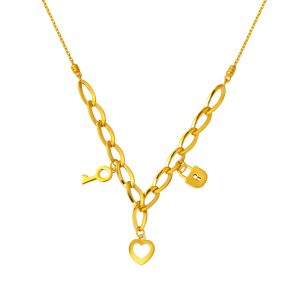 Pandora Charmlı 22 Karat Gold Necklace