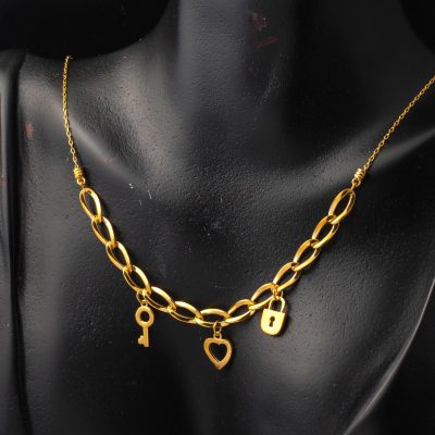 Pandora Charmlı 22 Ayar Altın Kolye - 22K - 7.77g - EZ Gold