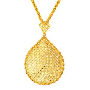 Kalem İşlemeli 22 Karat Large Boy Necklace