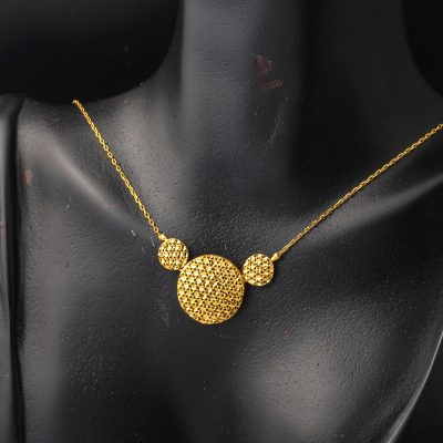 Yaşam Çiçeği 22 Ayar Altın Kolye - 22K - 5.35g - EZ Gold