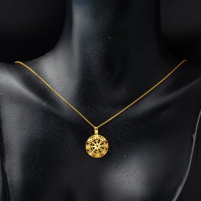 Yaşam Çiçeği 22 Ayar Altın Kolye - 22K - 2.51g - EZ Gold