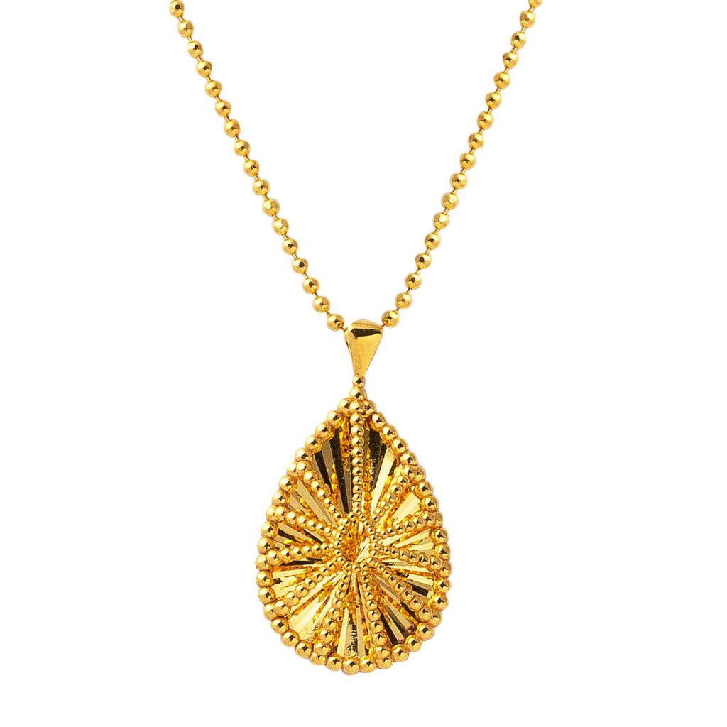 Drop 22 Karat Gold Necklace