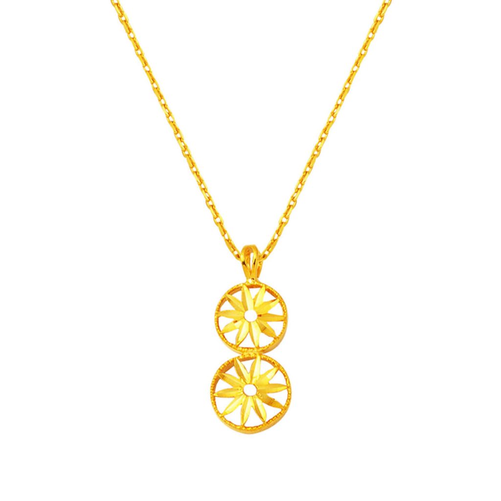 Etoile 22 Carats sans Pierre Or Collier