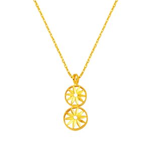 Star 22 Karat Plain Gold Necklace