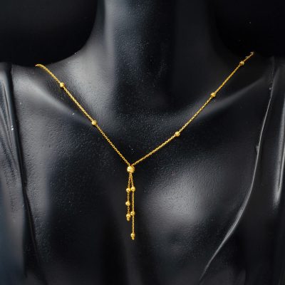 Top Altınlı Püsküllü 22 Ayar Zincir - 22K - 3.5g - EZ Gold