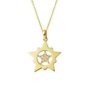 Étoilelar İçinde Etoile Or Collier