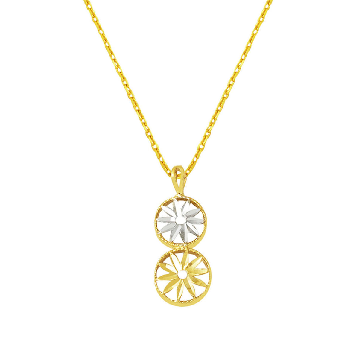 Etoile 14 Carats 2 Coloré Or Collier