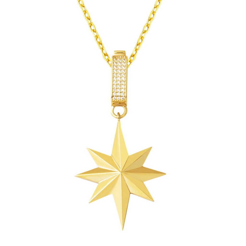 Kuzey Starı Gold Necklace 14 Karat