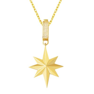 Kuzey Étoileı Or Collier 14 Carats