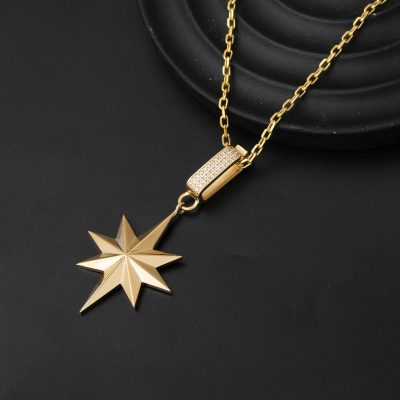 Kuzey Étoileı Or Collier 14 Carats - 14K - 8.31g - EZ Gold