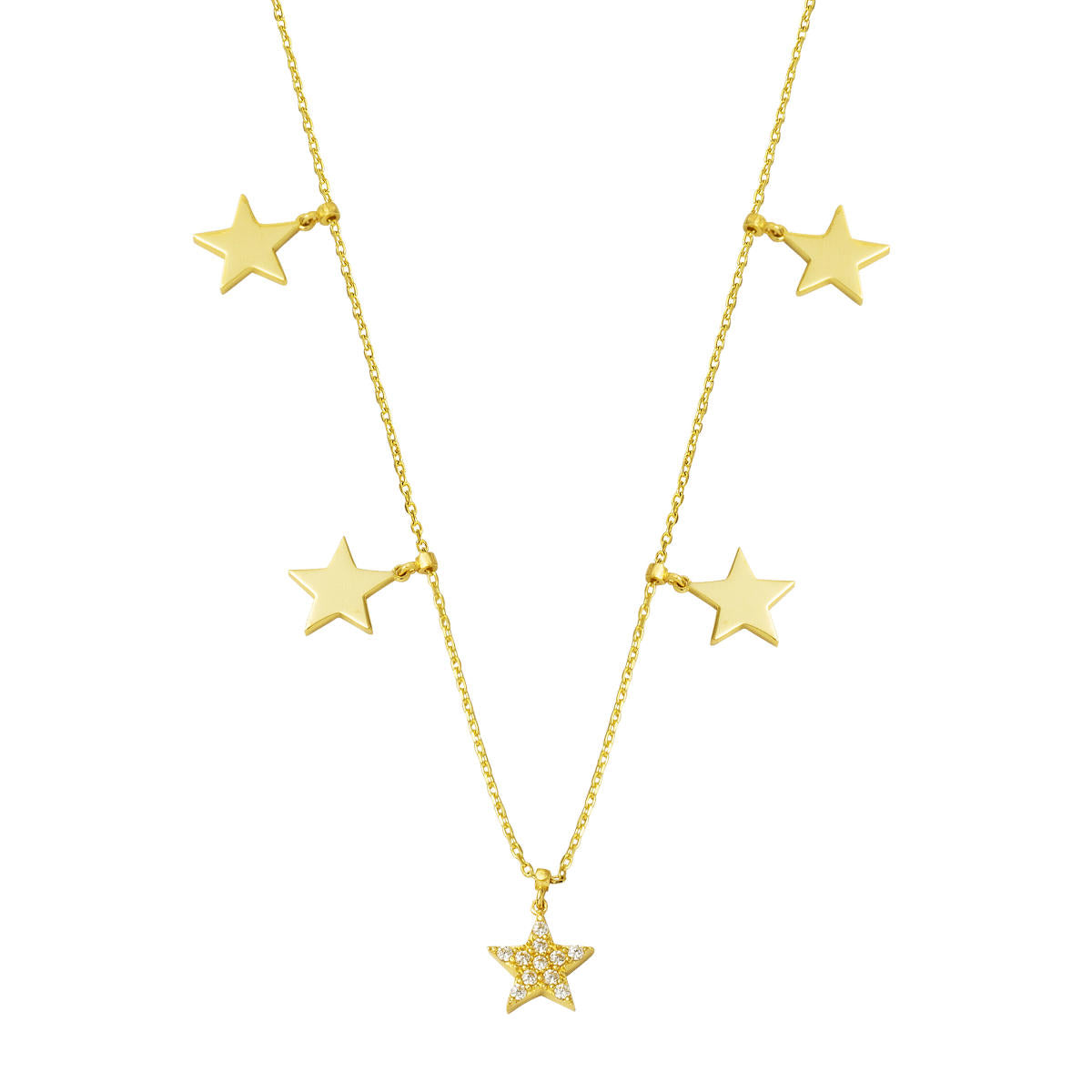 Étoilelar 14 Carats Or Collier