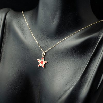 Red Star 14K Gold Necklace - 14K - 1.8g - EZ Gold