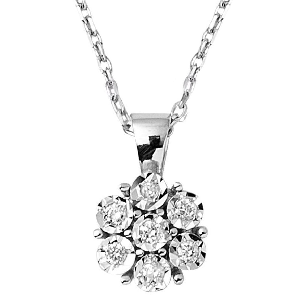 0,12 Carat Papatya Diamant Collier
