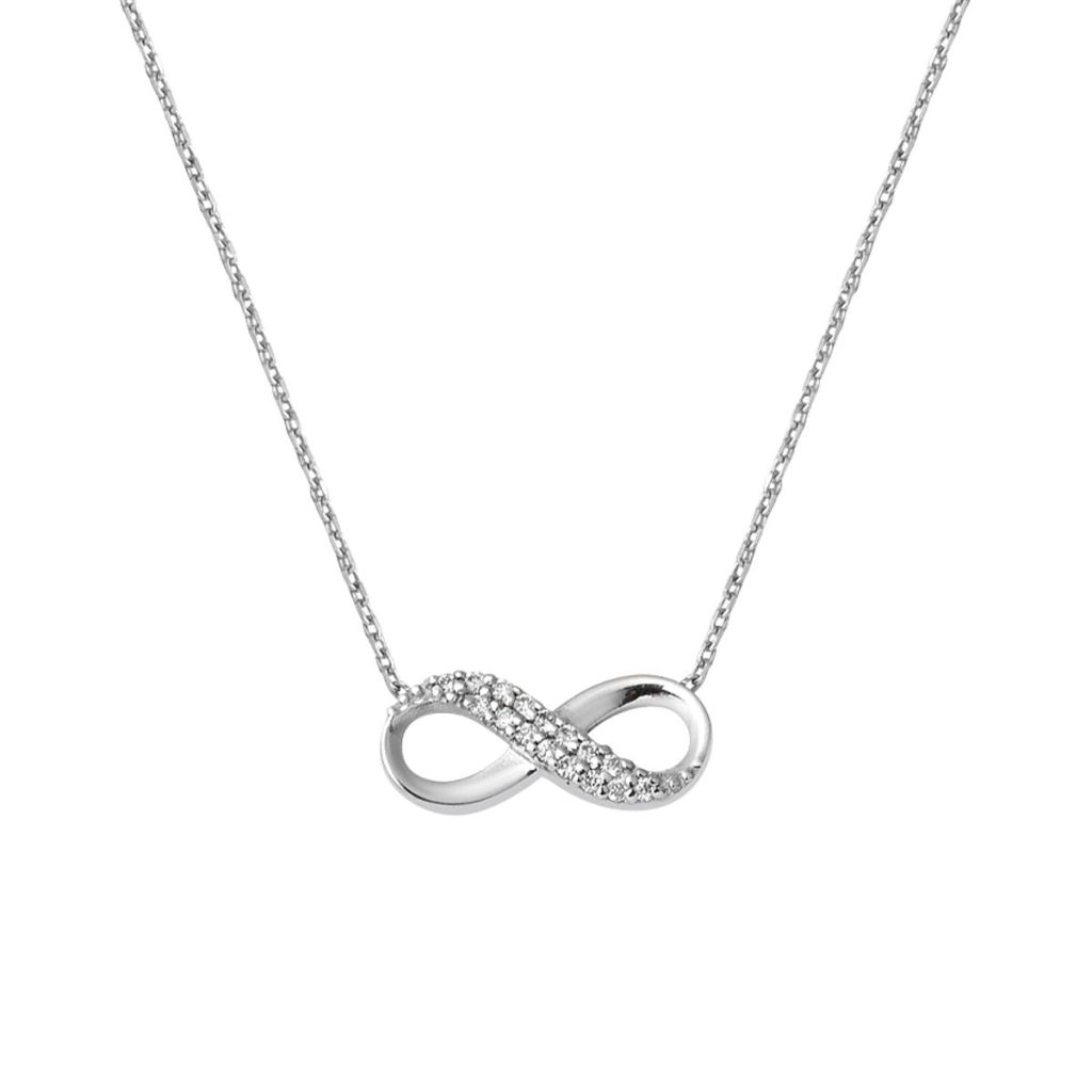 0,06 Carat Sonsuzluklu Diamond Necklace