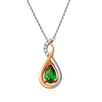 Diamant Zümrüt Sonsuzluk Collier