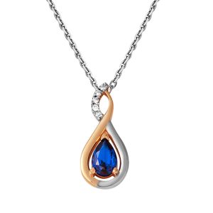 Diamant Saphir Infini Collier