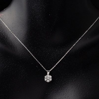 Papatya Model Diamant Collier - 14K - 1.46g - EZ Gold