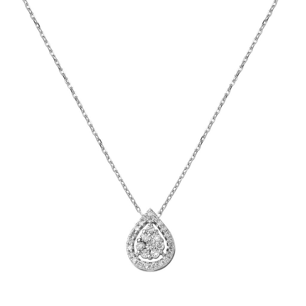 0,16 Carat Diamond Drop Necklace