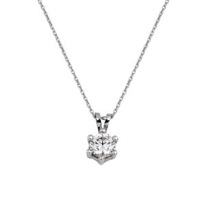 0,50 Carat Moissanite Solitaire Collier