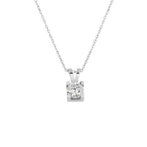 0,40 Carat Moissanite Classique Tarz Or Collier