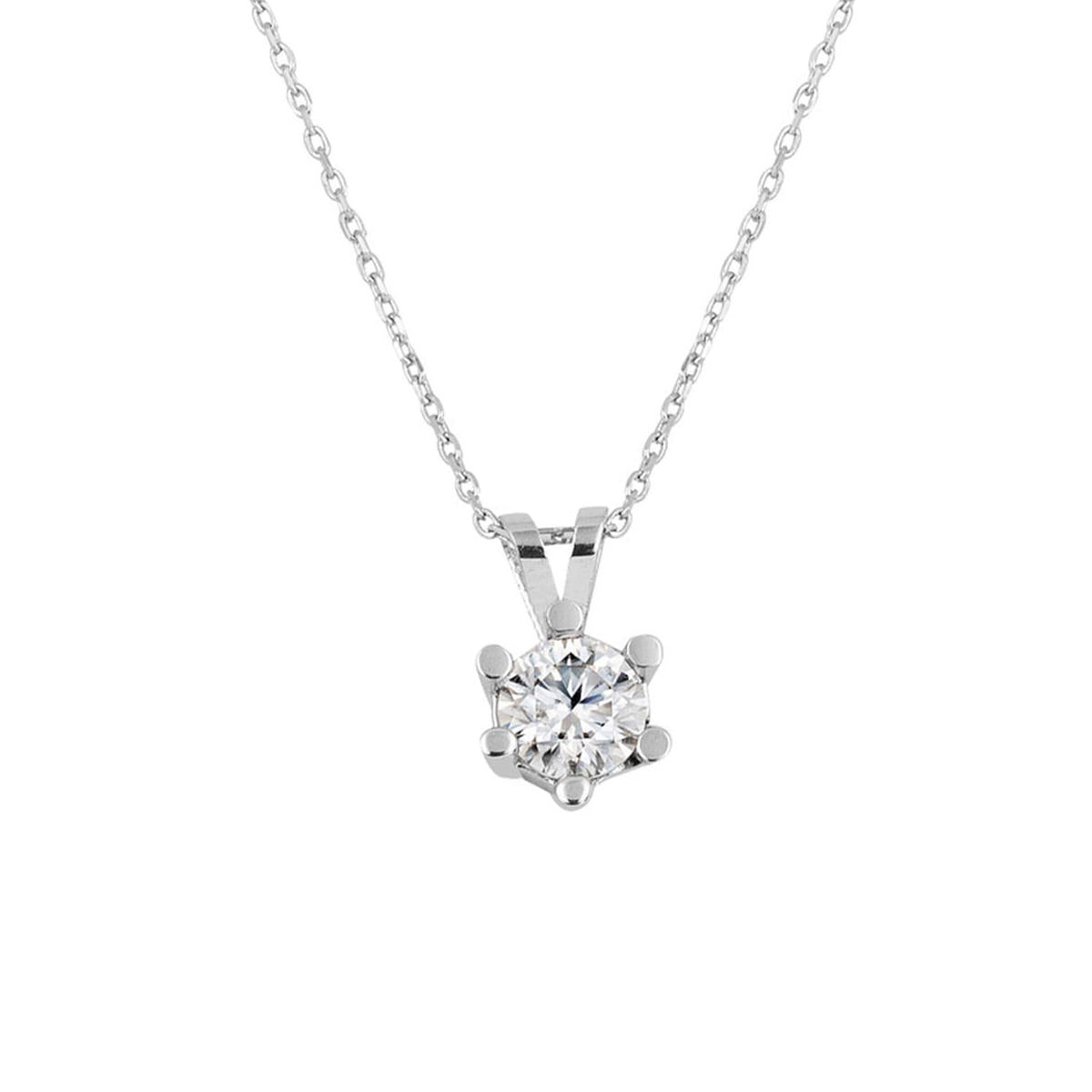 0,50 Carat Mozanitli Gold Necklace