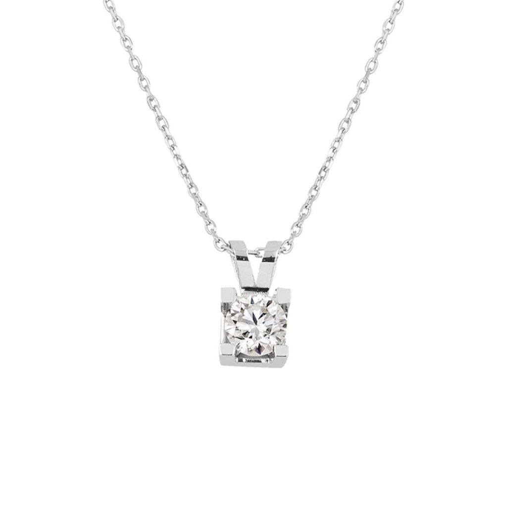 0,50 Carat Moissanite Solitaire Or Collier
