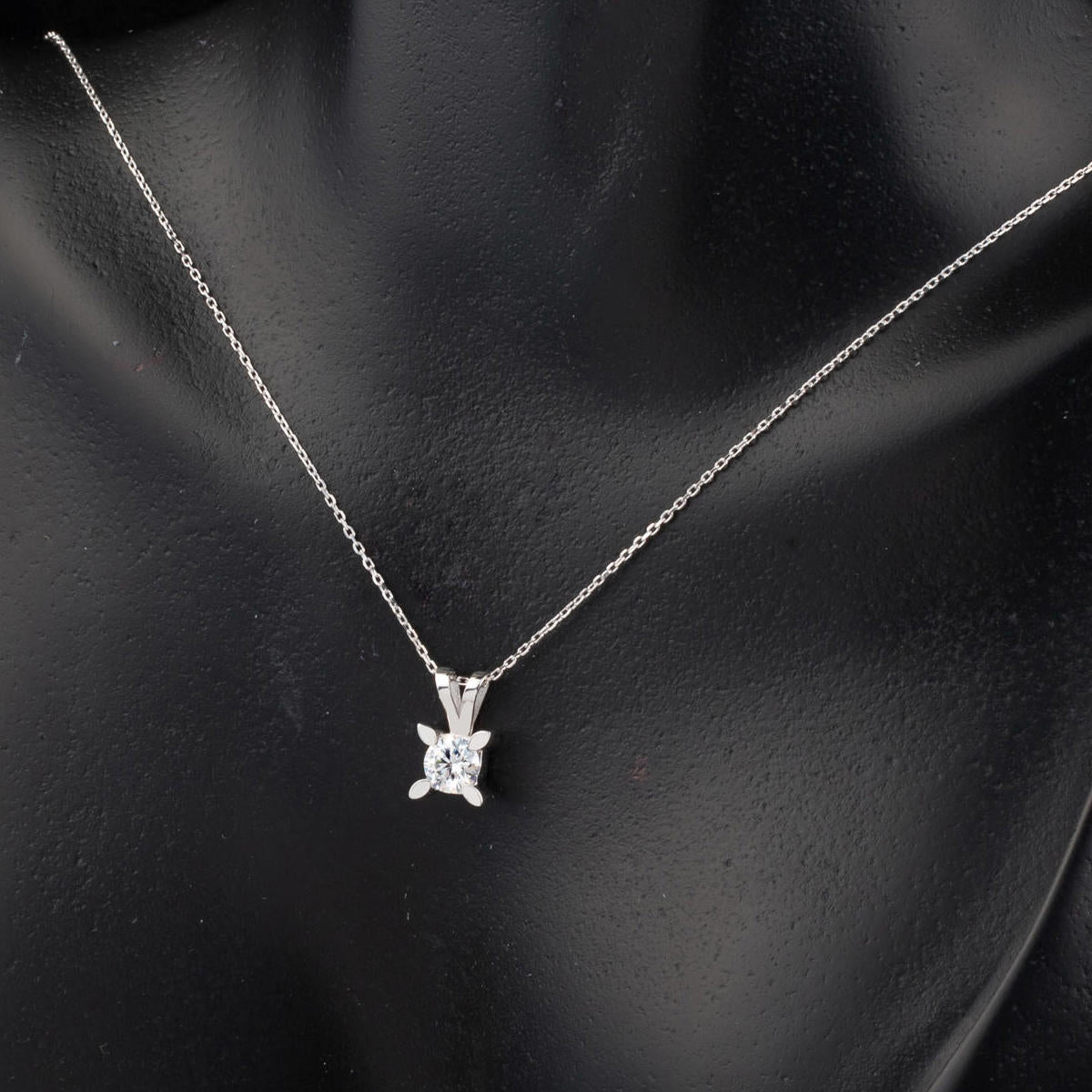 0,40 Karat Badem Tırnak Mozanit Altın Kolye - Görsel 2