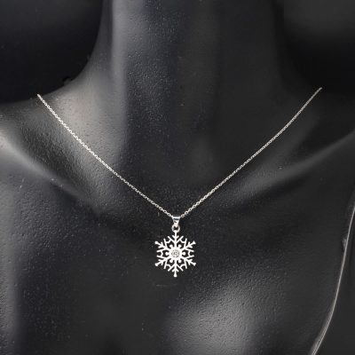 0,03 Karat Kartanesi Pırlanta Kolye - 14K - 1.62g - EZ Gold