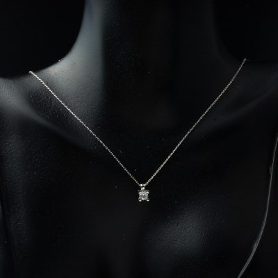 0,14 Karat Tektaşlı Pırlanta Kolye - 14K - 1.43g - EZ Gold