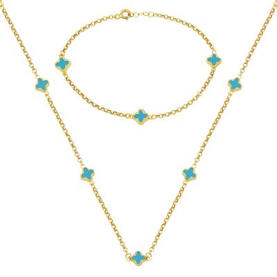 Van Cleef 14K İkili Gold Set