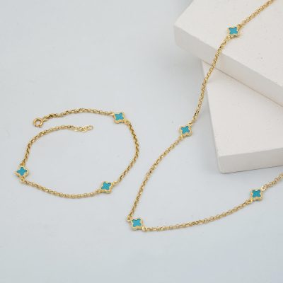 Van Cleef 14K İkili Gold Set - 14K - 6.36g - EZ Gold