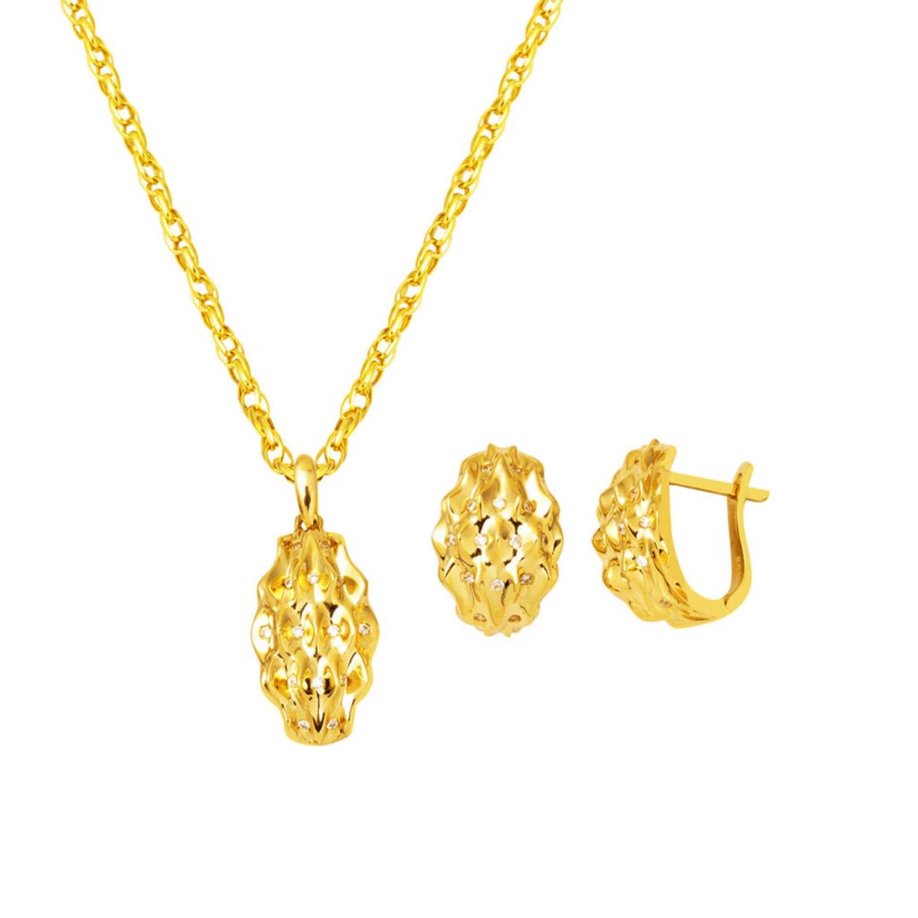 Meltem İkili Spor Or Bijou Parure 14 Carats