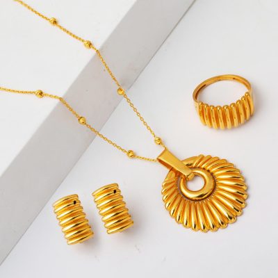 Deniz Kabuğu Spor 22K Gold Set - 22K - 17.82g - EZ Gold