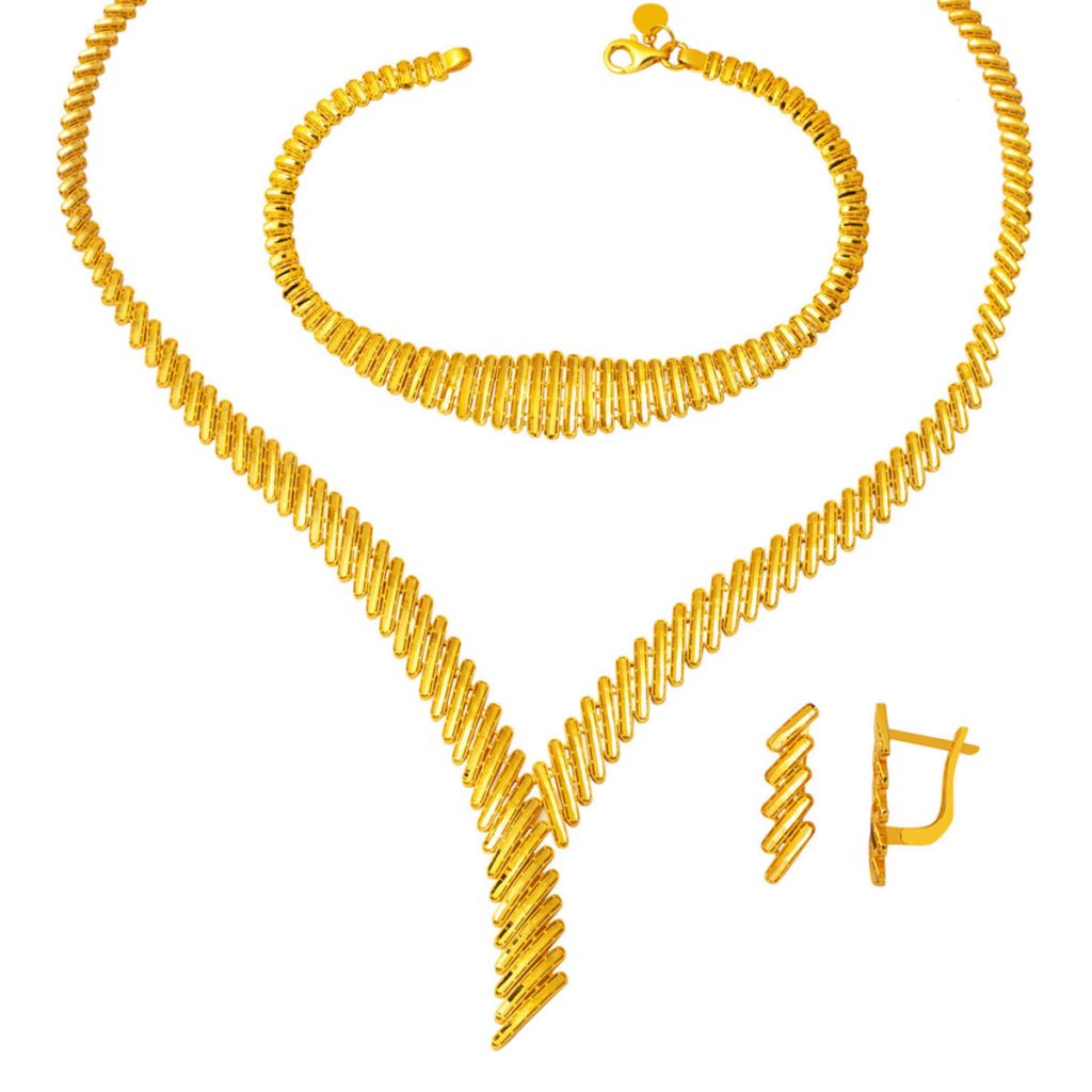 Işıltılı 14 Karat Gold Wedding Set
