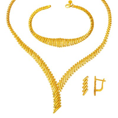 Işıltılı 14 Carats Or Düğün Seti