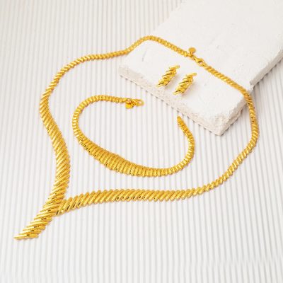 Işıltılı 14 Carats Or Düğün Seti - 14K - 25.24g - EZ Gold