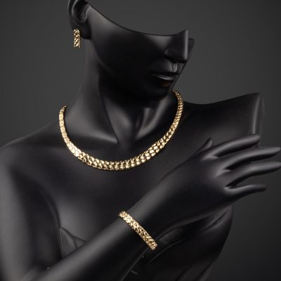 Sepet Model Plain 14K Gold Takı Seti - 14K - 32.37g - EZ Gold