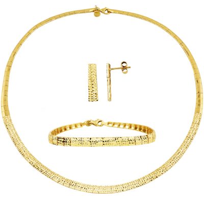 River Italian 14K Gold Set