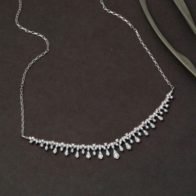 Drop Design 14K White Gold Three-piece Set - 14K - 8.93g - EZ Gold
