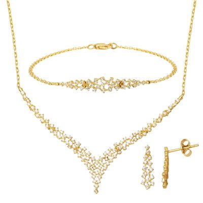 Elena 14K Gold Nişan Takı Seti