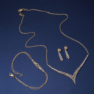 Elena 14K Gold Nişan Takı Seti - 14K - 7.42g - EZ Gold