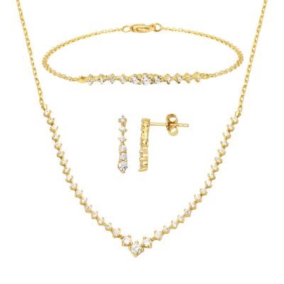 Su Yolu 14K Yellow Gold Nişan Söz Seti