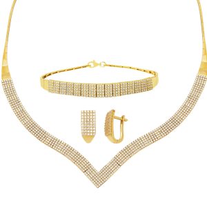 5 Rangs Çavuş Filigrane Or Bijou Parure