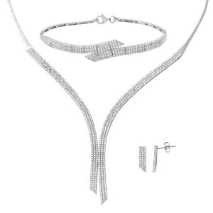 Su Yolu Blanc Or Mariage Bijou Parure