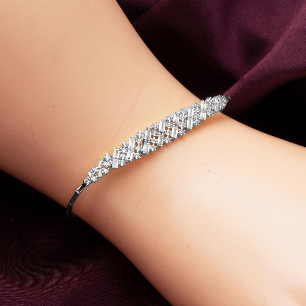 Beyaz Altın Baget Işıltısı Set - Görsel 5