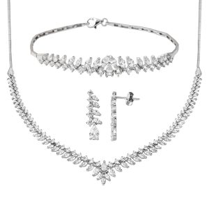 Gouttelar 14 Carats Blanc Or Set